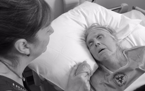 Sue with her Mum