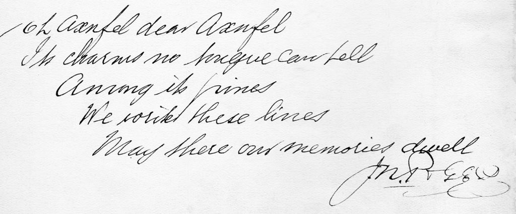 Axnfel Visitors Book (Page 002 - 03)