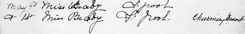Axnfel Visitors Book (Page 003 - Line 06)