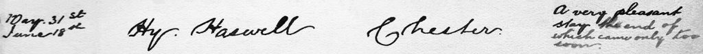Axnfel Visitors Book (Page 003 - Line 09)