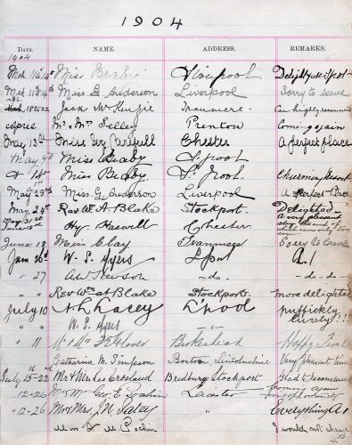 Axnfel Visitors Book (Page 003)