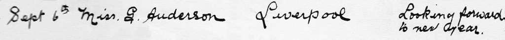 Axnfel's Visitors Book (Page 005 - Line 09)