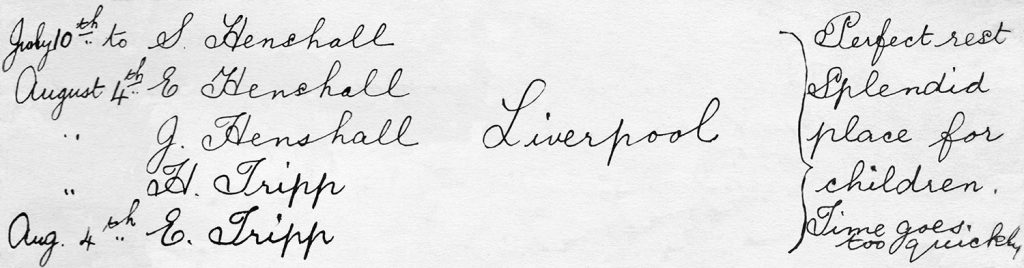 Axnfel's Visitors Book (Page 006 - Line 11)