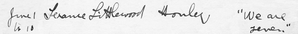 Axnfel's Visitors Book Page 010 Line 4