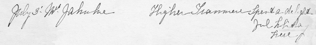 Axnfel's Visitors Book Page 010 Line 9
