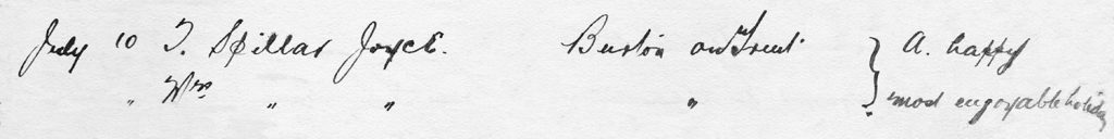 Axnfel's Visitors Book Page 010 Line 10