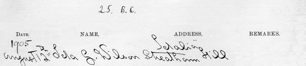Axnfel's Visitors Book Page 007 Line 1