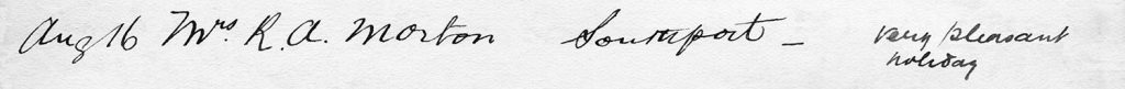 Axnfel's Visitors Book Page 007 Line 7