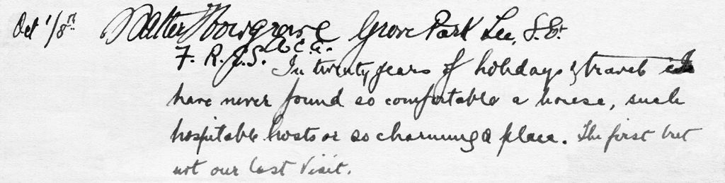 Axnfel's Visitors Book Page 008 Line 3