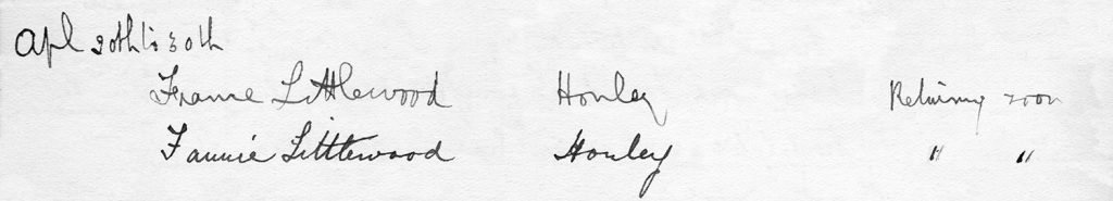 Axnfel's Visitors Book Page 009 Line 4
