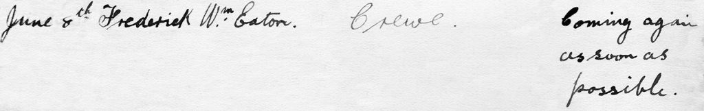 Axnfel's Visitors Book Page 009 Line 9