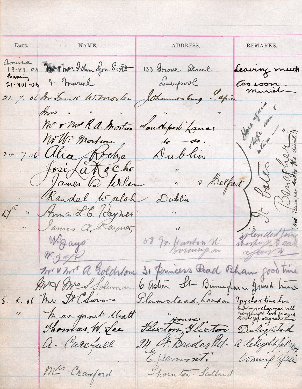 Axnfell's Visitors Book Page 011