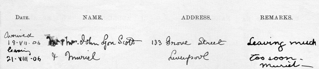 Axnfel's Visitors Book Page 011 Line 1