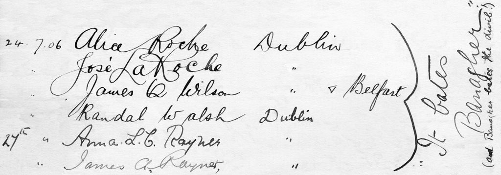 Axnfel's Visitors Book Page 011 Line 4