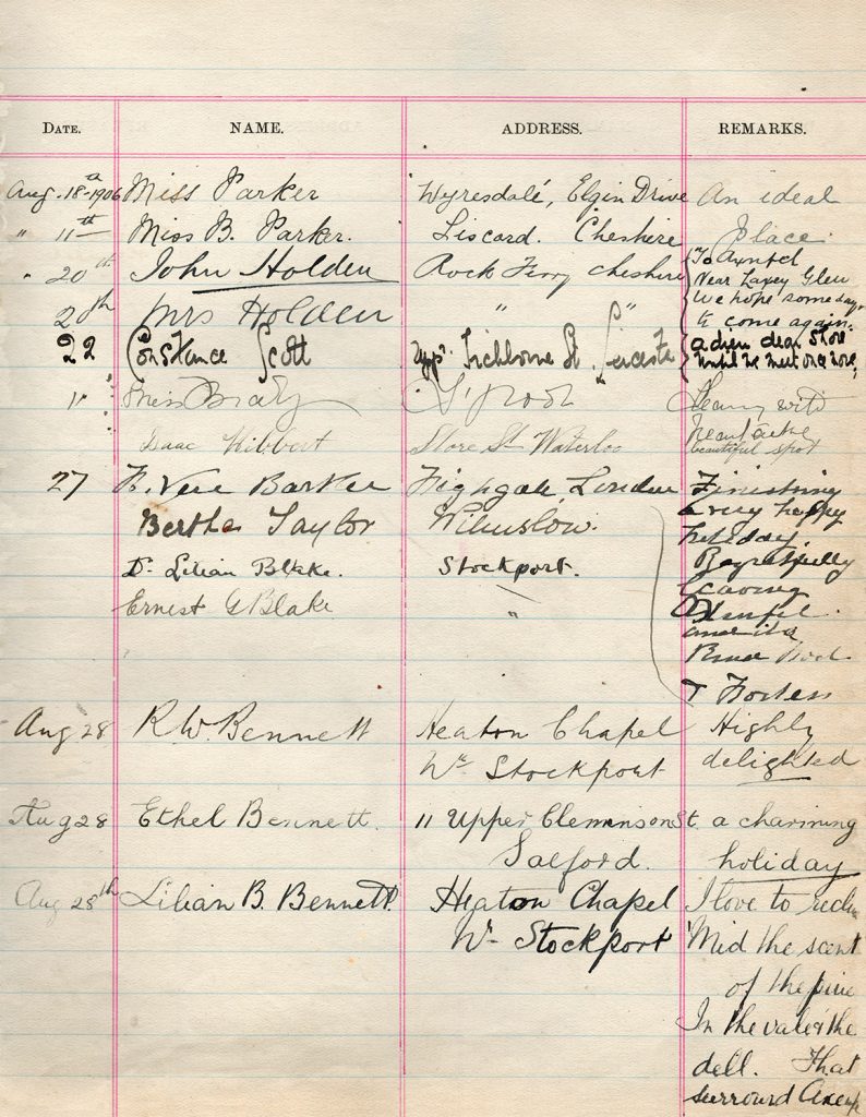 Axnfel Visitors Book (Page 012)