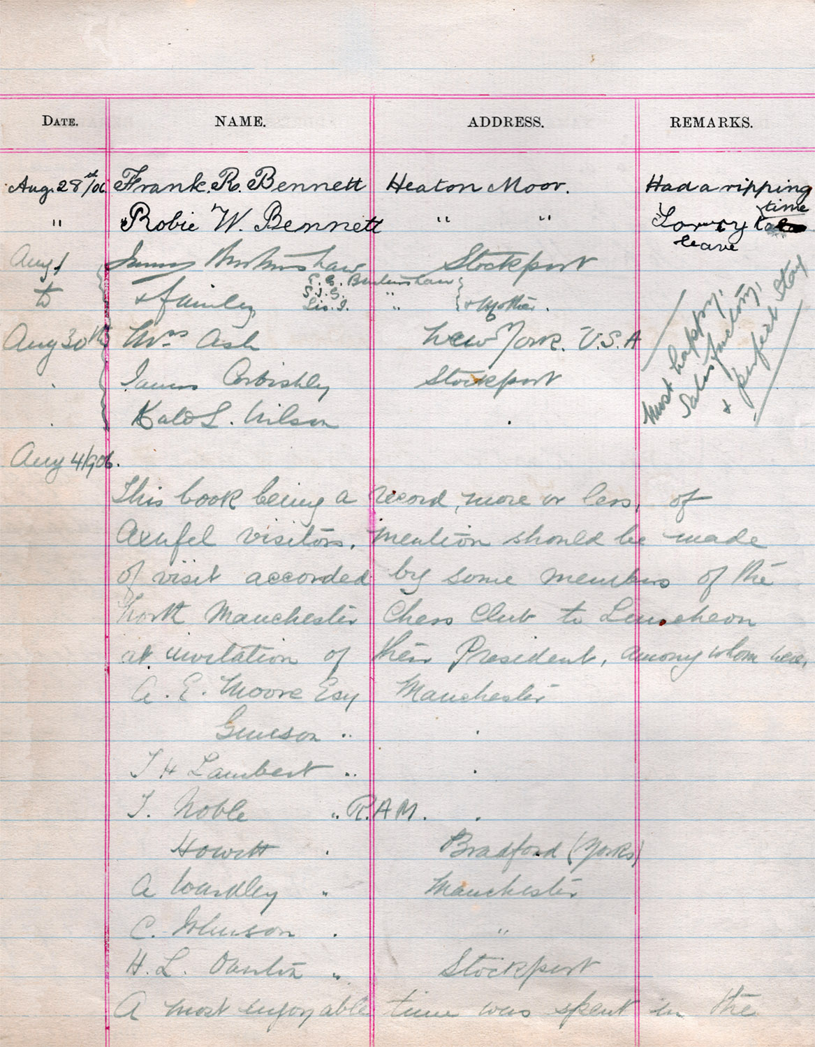Axnfel's Visitors Book Page 013
