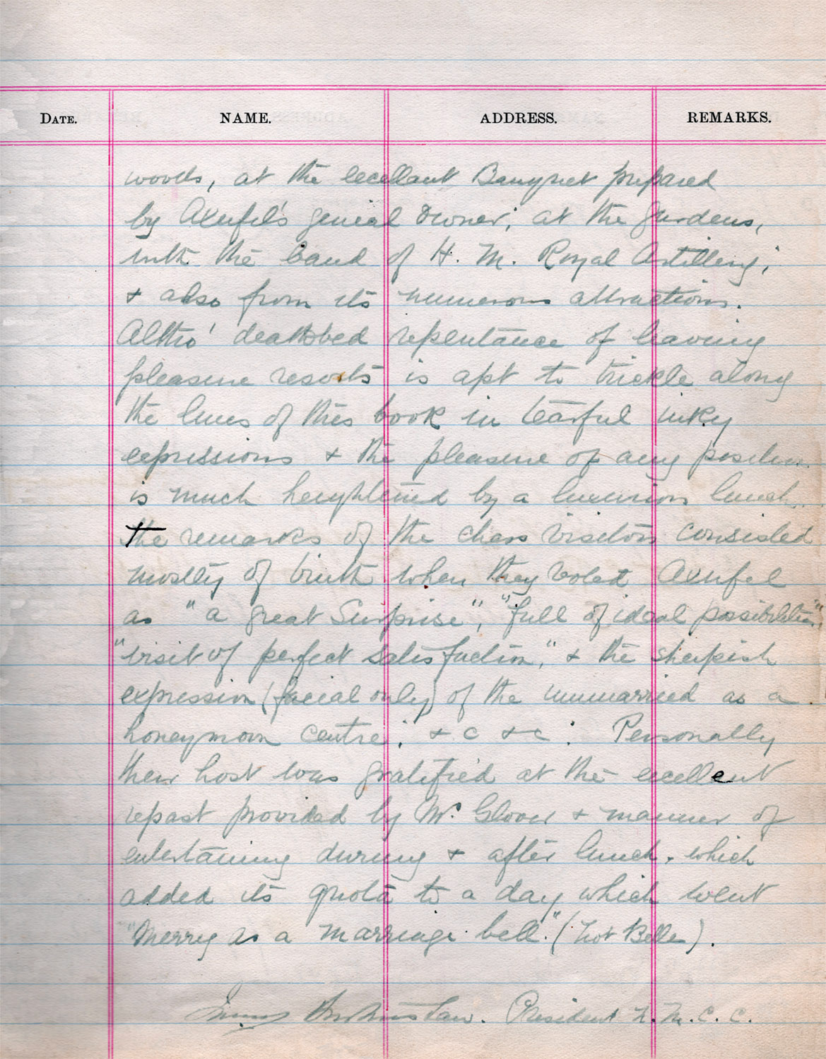 Axnfel's Visitors Book Page 014