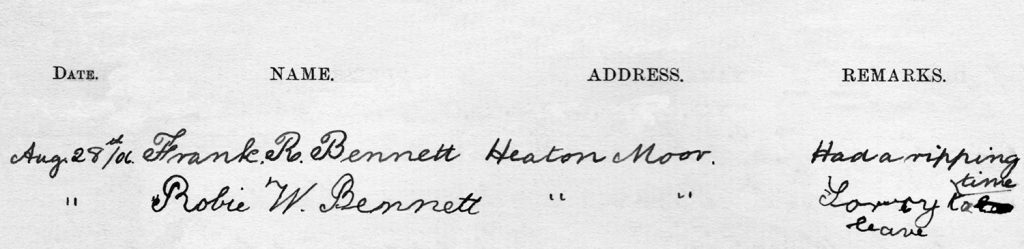 Axnfell's Visitors Book Page 013 - Line 01